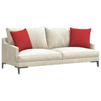 Cuscini da Divano 2 pcs Rosso 45 x 45 cm Tessuto
