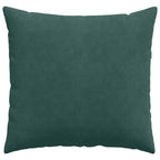 Cuscini da Divano 2 pcs Verde Scuro 45 x 45 cm Tessuto in Cords