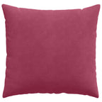 Cuscini da Divano 2 pcs Rosso Vino 45 x 45 cm Tessuto in Cords