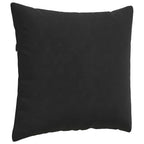 Cuscini da Divano 2 pcs Nero 45 x 45 cm Tessuto in Cords