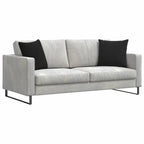 Cuscini da Divano 2 pcs Nero 45 x 45 cm Tessuto in Cords