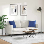Cuscini da Divano 2 pcs Blu Polizia 45 x 45 cm Tessuto in Cords