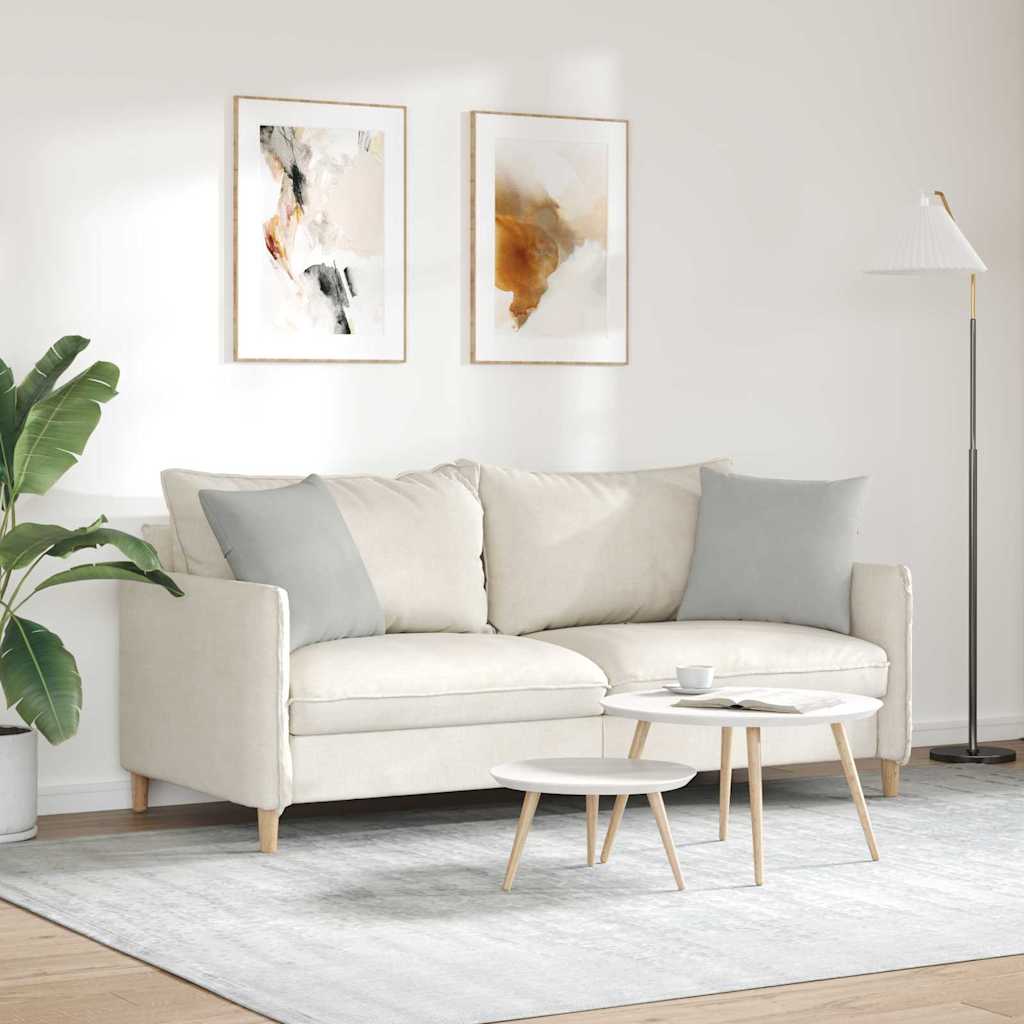 Cuscini da Divano 2 pcs Grigio chiaro 45 x 45 cm Tessuto