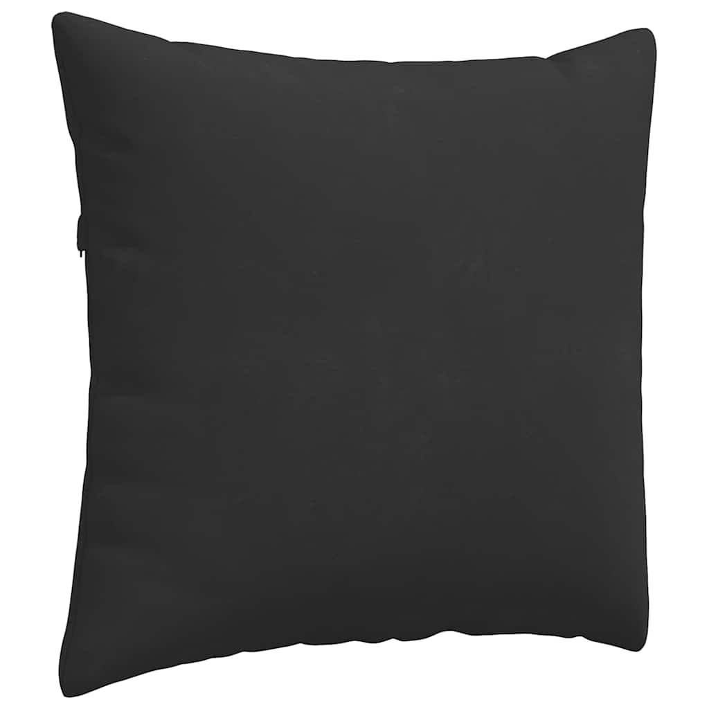 Cuscini da Divano 2 pcs Nero 45 x 45 cm Tessuto