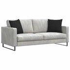 Cuscini da Divano 2 pcs Nero 45 x 45 cm Tessuto