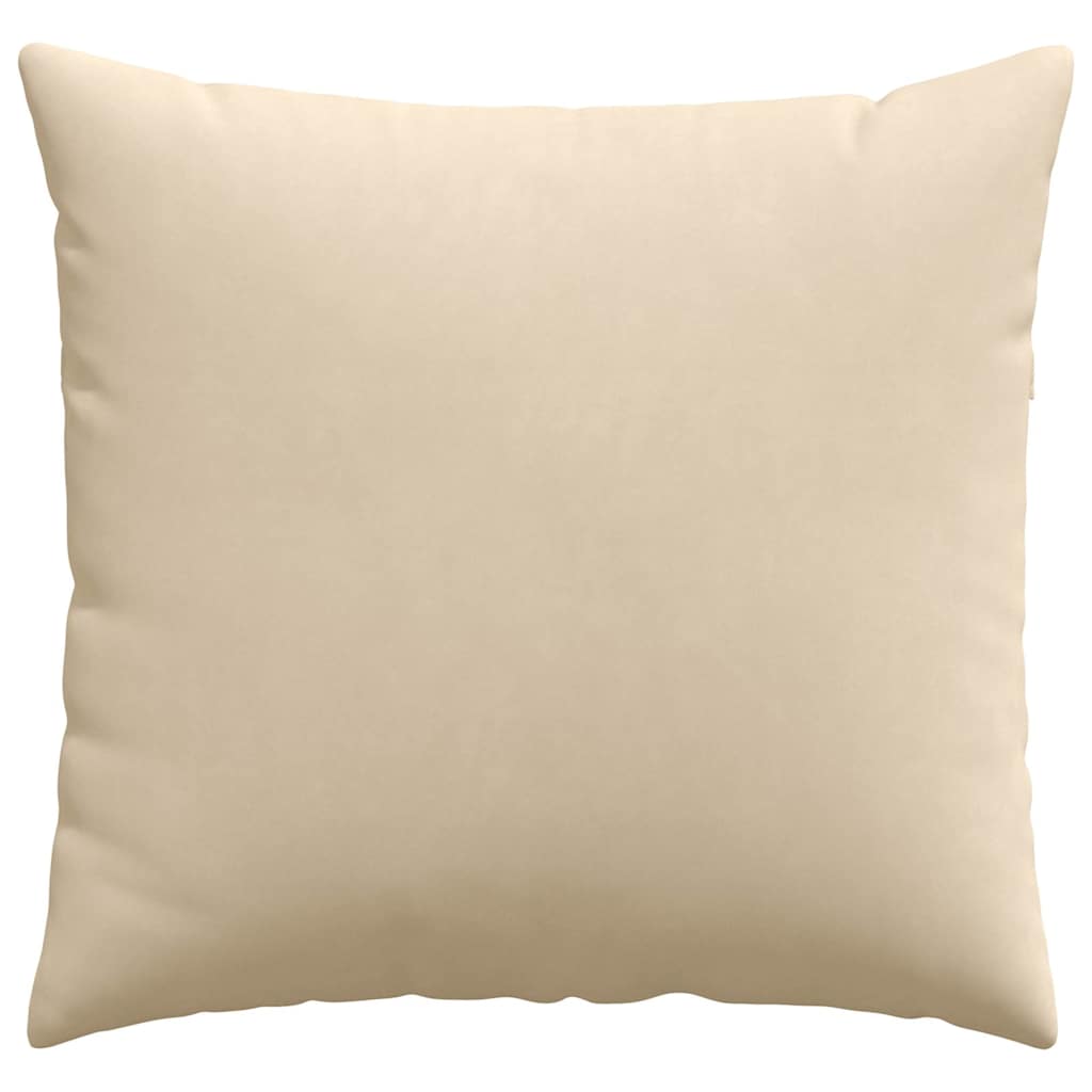 Cuscini da Divano 2 pcs Crema 45 x 45 cm Tessuto