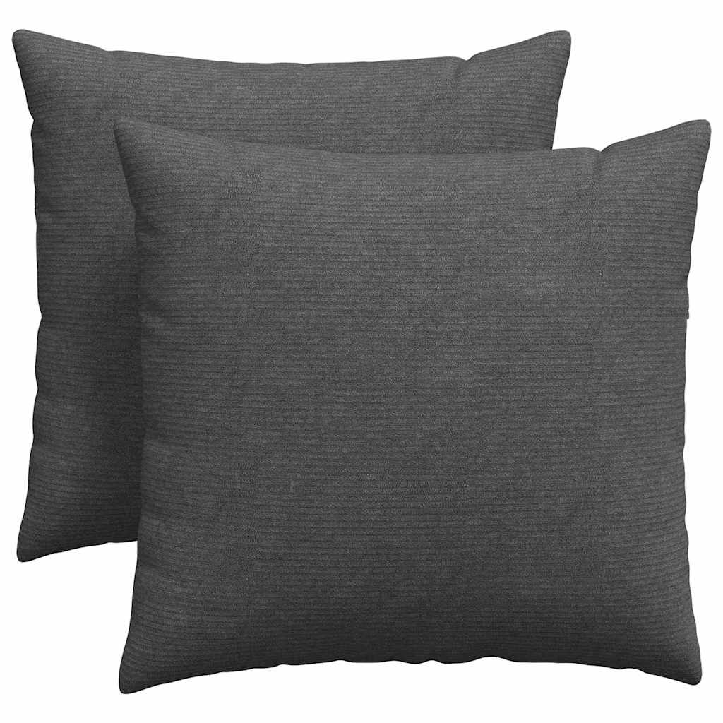 Cuscini da Divano 2 pcs Grigio scuro 45 x 45 cm