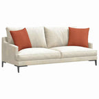 Cuscini da Divano 2 pcs Rosso Arancio 45 x 45 cm