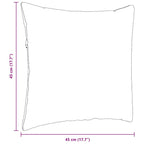 Cuscini da Divano 2 pcs Rosso Arancio 45 x 45 cm