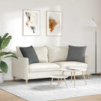 Cuscini da Divano 2 pcs Grigio scuro 50 x 50 cm Tessuto