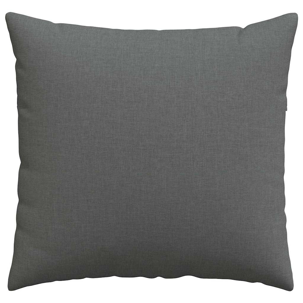 Cuscini da Divano 2 pcs Grigio scuro 50 x 50 cm Tessuto