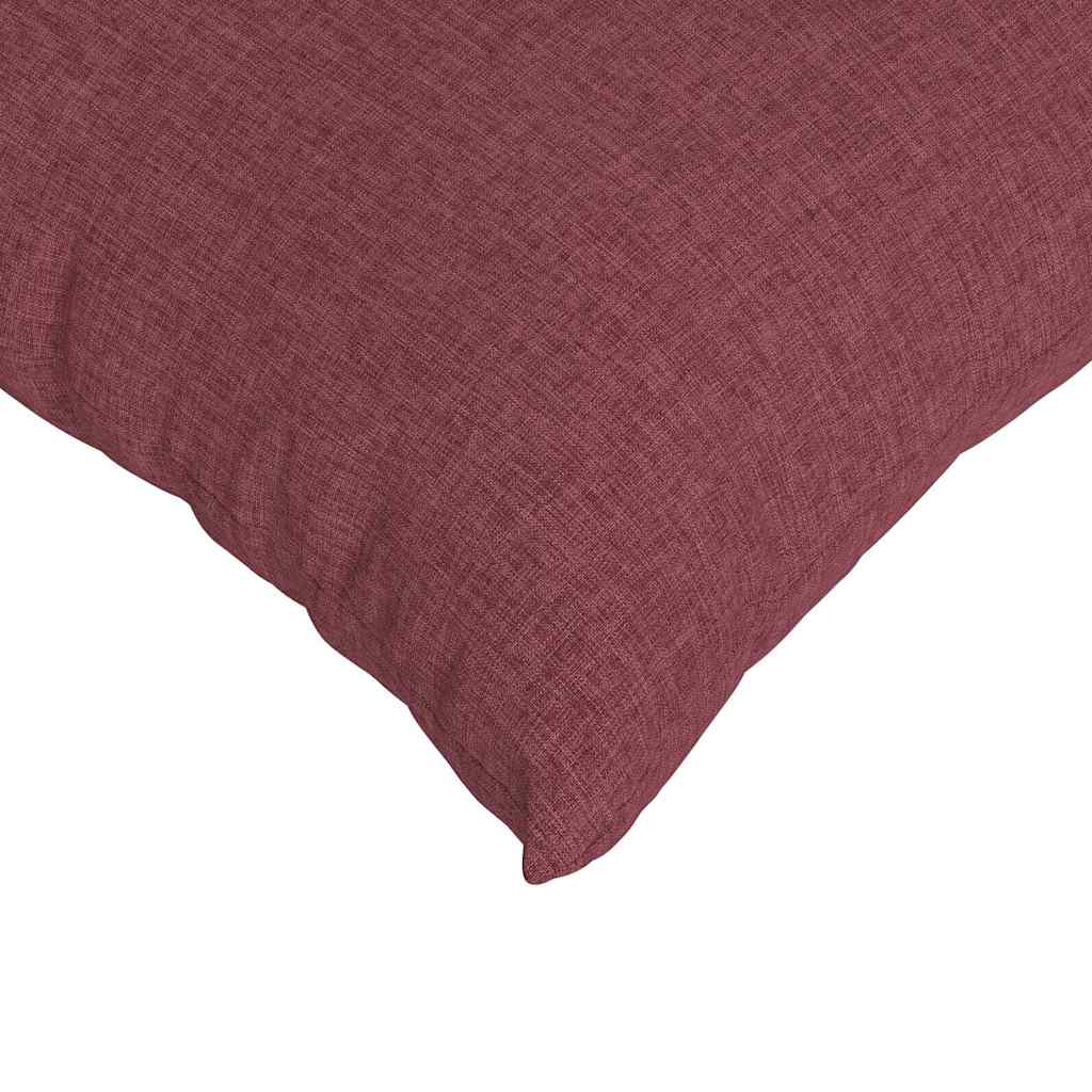 Cuscini da Divano 2 pcs Rosso Vino 50 x 50 cm Tessuto
