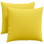 Cuscini da Divano 2 pcs Giallo Chiaro 50 x 50 cm Tessuto