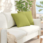 Cuscini da Divano 2 pcs Verde chiaro 50 x 50 cm Tessuto