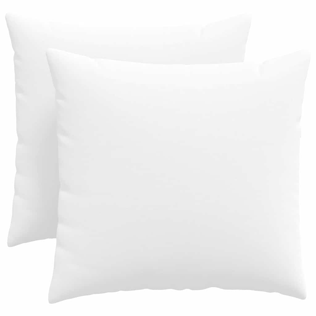 Cuscini da Divano 2 pcs Bianco 50 x 50 cm Tessuto
