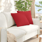 Cuscini da Divano 2 pcs Rosso 50 x 50 cm Tessuto