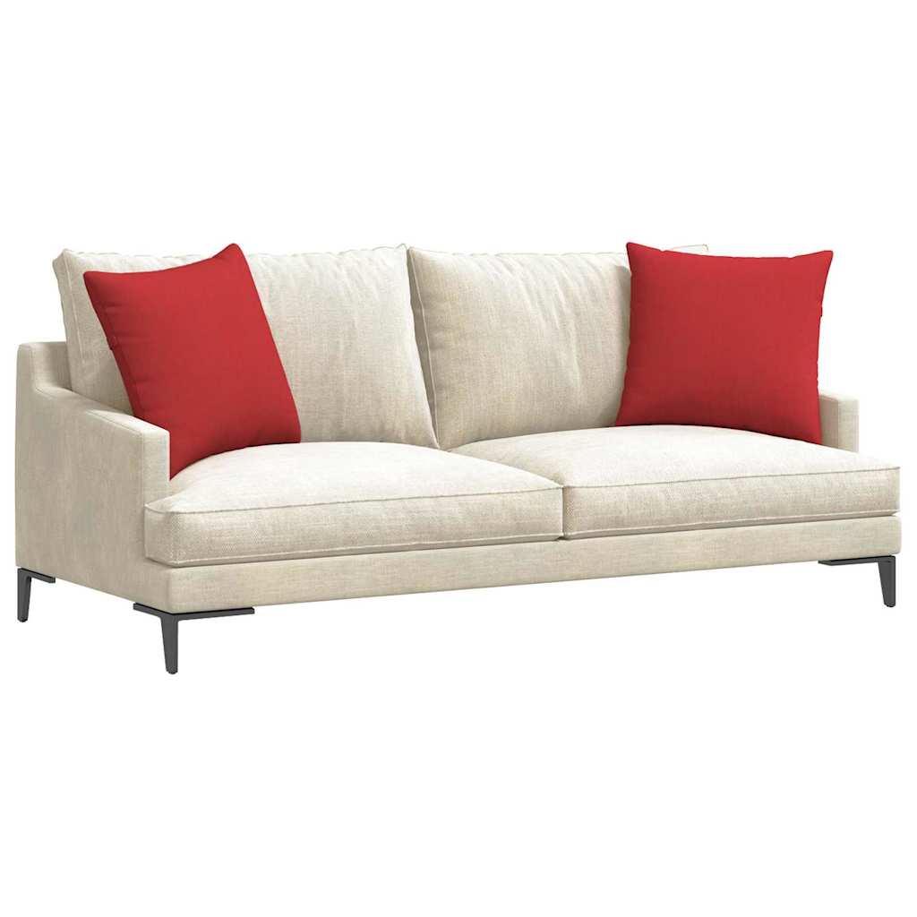 Cuscini da Divano 2 pcs Rosso 50 x 50 cm Tessuto