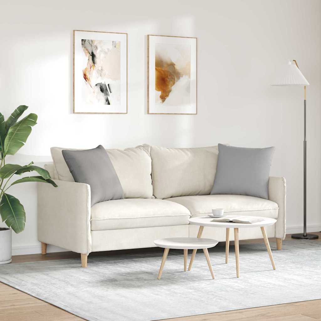 Cuscini da Divano 2 pcs Grigio Nuvola 50 x 50 cm Tessuto