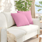 Cuscini da Divano 2 pcs Rosa 50 x 50 cm Tessuto