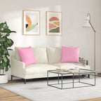 Cuscini da Divano 2 pcs Rosa 50 x 50 cm Tessuto