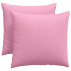 Cuscini da Divano 2 pcs Rosa 50 x 50 cm Tessuto