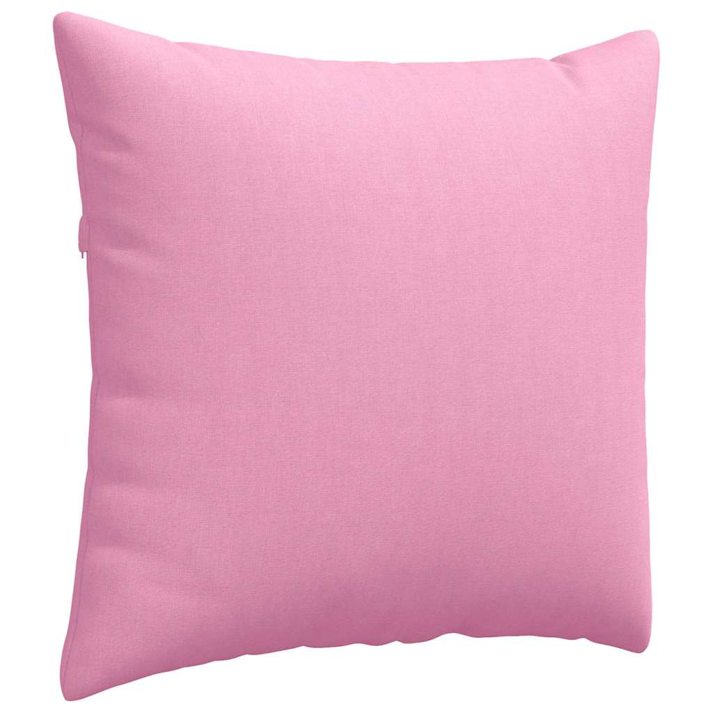 Cuscini da Divano 2 pcs Rosa 50 x 50 cm Tessuto