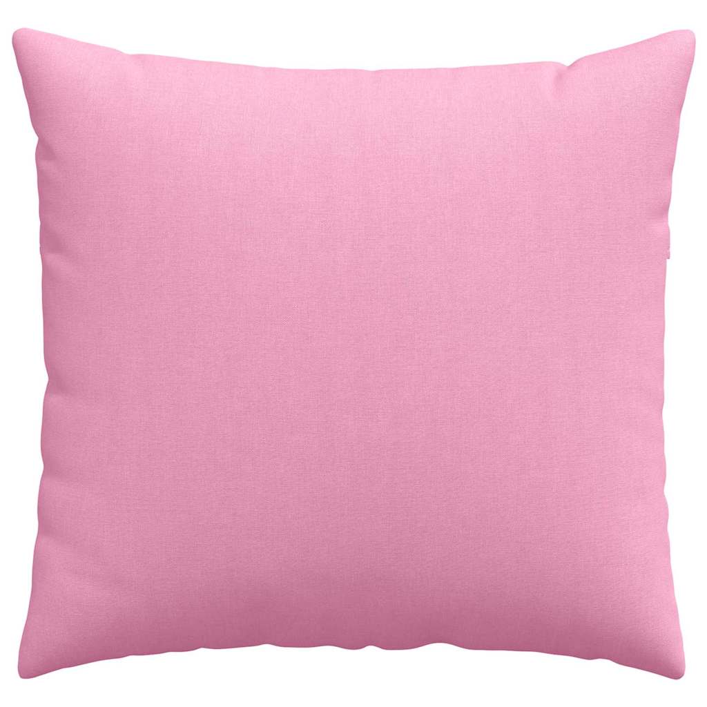 Cuscini da Divano 2 pcs Rosa 50 x 50 cm Tessuto