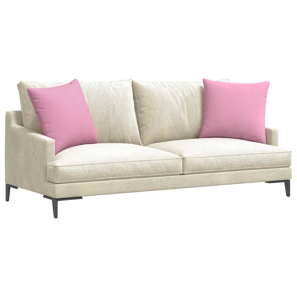 Cuscini da Divano 2 pcs Rosa 50 x 50 cm Tessuto