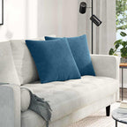 Cuscini da Divano 2 pcs Blu 50 x 50 cm Tessuto in Cords