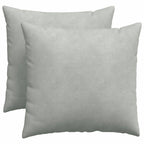 Cuscini da Divano 2 pcs Grigio chiaro 50 x 50 cm