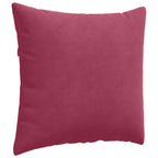 Cuscini da Divano 2 pcs Rosso Vino 50 x 50 cm Tessuto in Cords