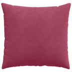 Cuscini da Divano 2 pcs Rosso Vino 50 x 50 cm Tessuto in Cords