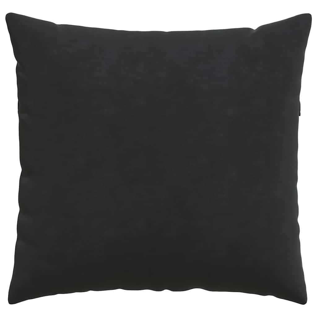 Cuscini da Divano 2 pcs Nero 50 x 50 cm Tessuto in Cords