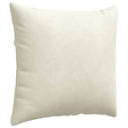 Cuscini da Divano 2 pcs Crema 50 x 50 cm Tessuto in Cords