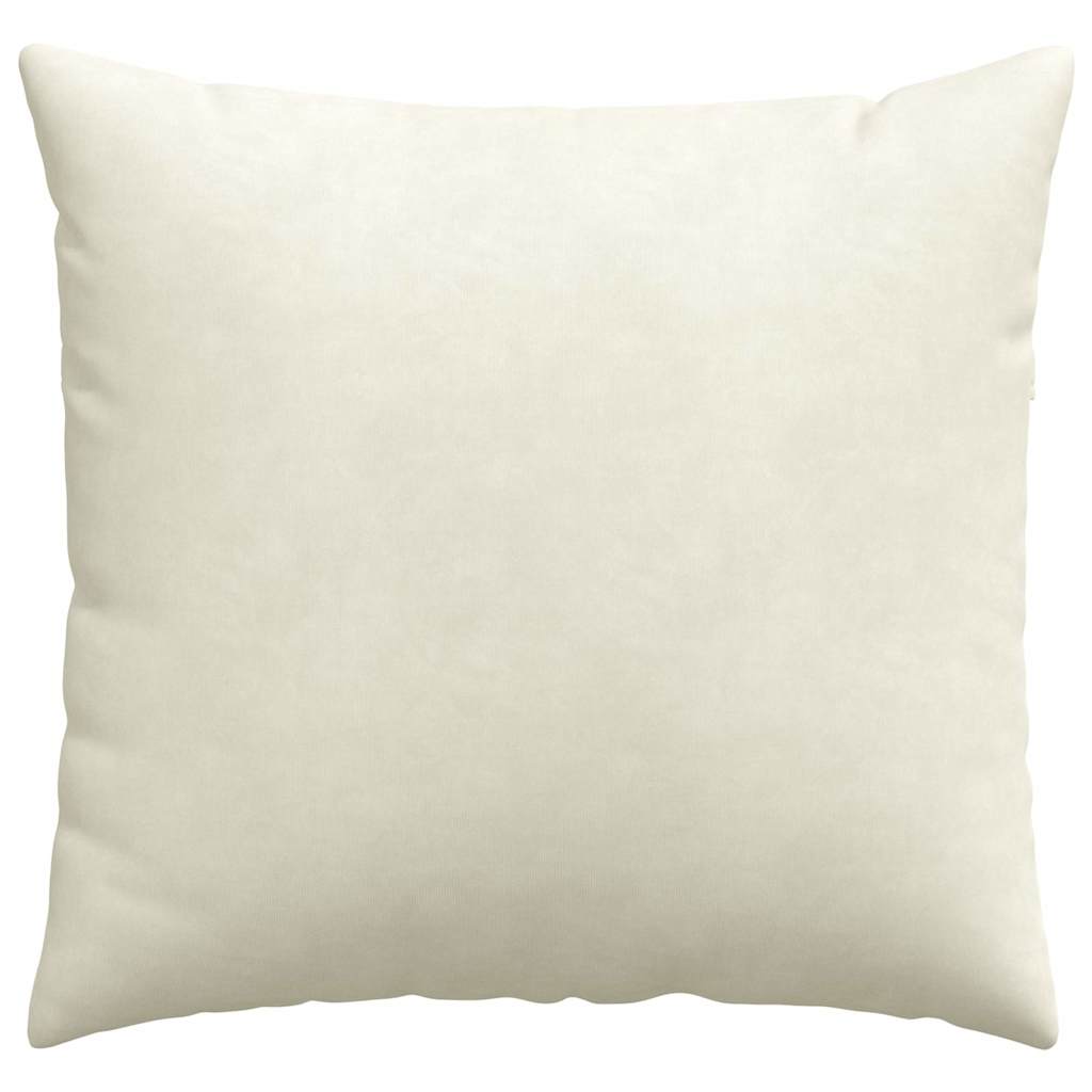 Cuscini da Divano 2 pcs Crema 50 x 50 cm Tessuto in Cords