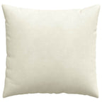 Cuscini da Divano 2 pcs Crema 50 x 50 cm Tessuto in Cords
