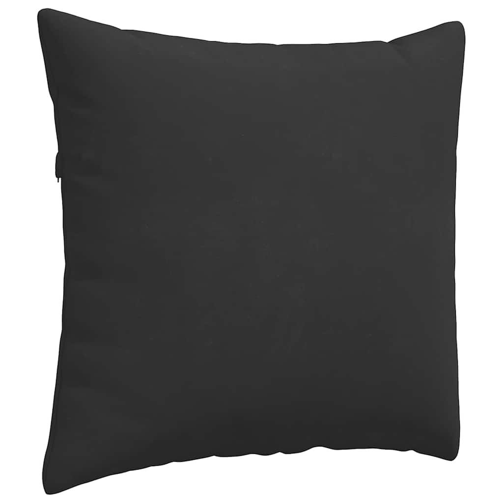 Cuscini da Divano 2 pcs Nero 50 x 50 cm Tessuto