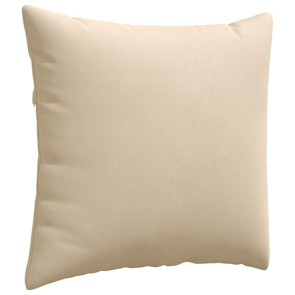 Cuscini da Divano 2 pcs Crema 50 x 50 cm Tessuto