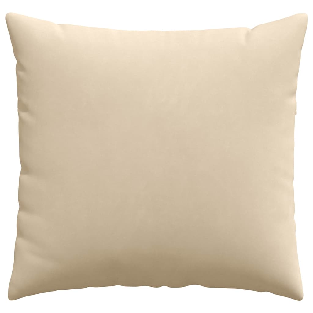 Cuscini da Divano 2 pcs Crema 50 x 50 cm Tessuto