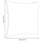 Cuscini da Divano 2 pcs Crema 50 x 50 cm Tessuto