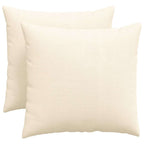 Cuscini da Divano 2 pcs Crema 50 x 50 cm Tessuto in Cords