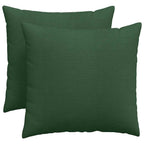 Cuscini da Divano 2 pcs Verde Scuro 50 x 50 cm Tessuto in Cords