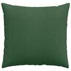 Cuscini da Divano 2 pcs Verde Scuro 50 x 50 cm Tessuto in Cords