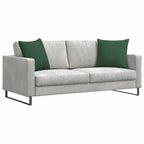 Cuscini da Divano 2 pcs Verde Scuro 50 x 50 cm Tessuto in Cords