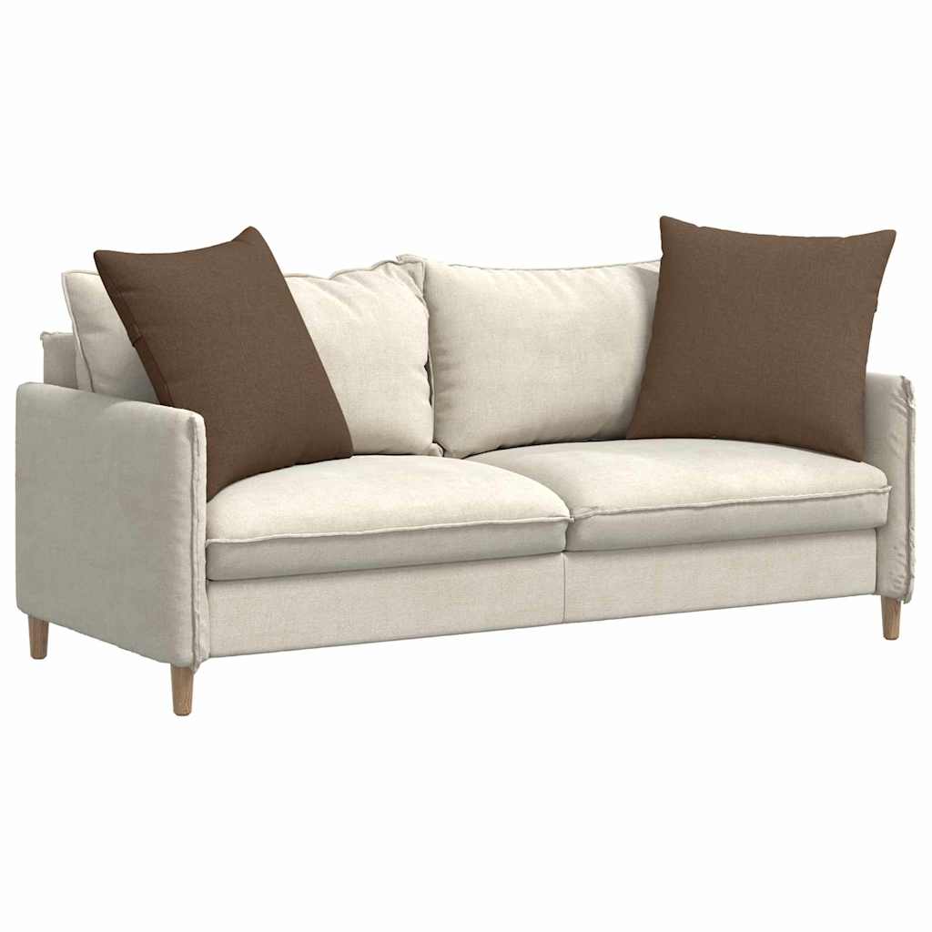 Cuscini da Divano 2 pcs Marrone 60 x 60 cm Tessuto