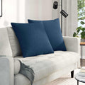 Cuscini da Divano 2 pcs Blu 60 x 60 cm Tessuto