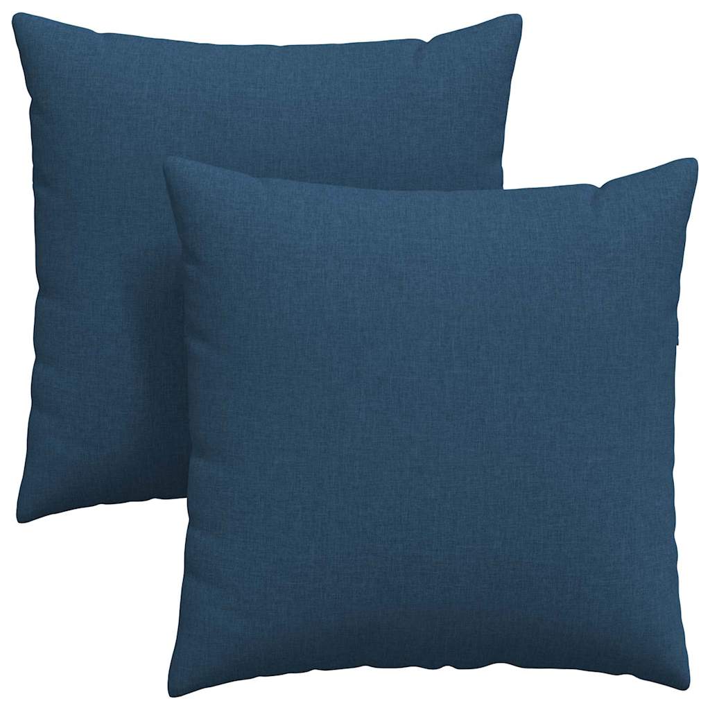 Cuscini da Divano 2 pcs Blu 60 x 60 cm Tessuto