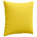 Cuscini da Divano 2 pcs Giallo Chiaro 60 x 60 cm Tessuto