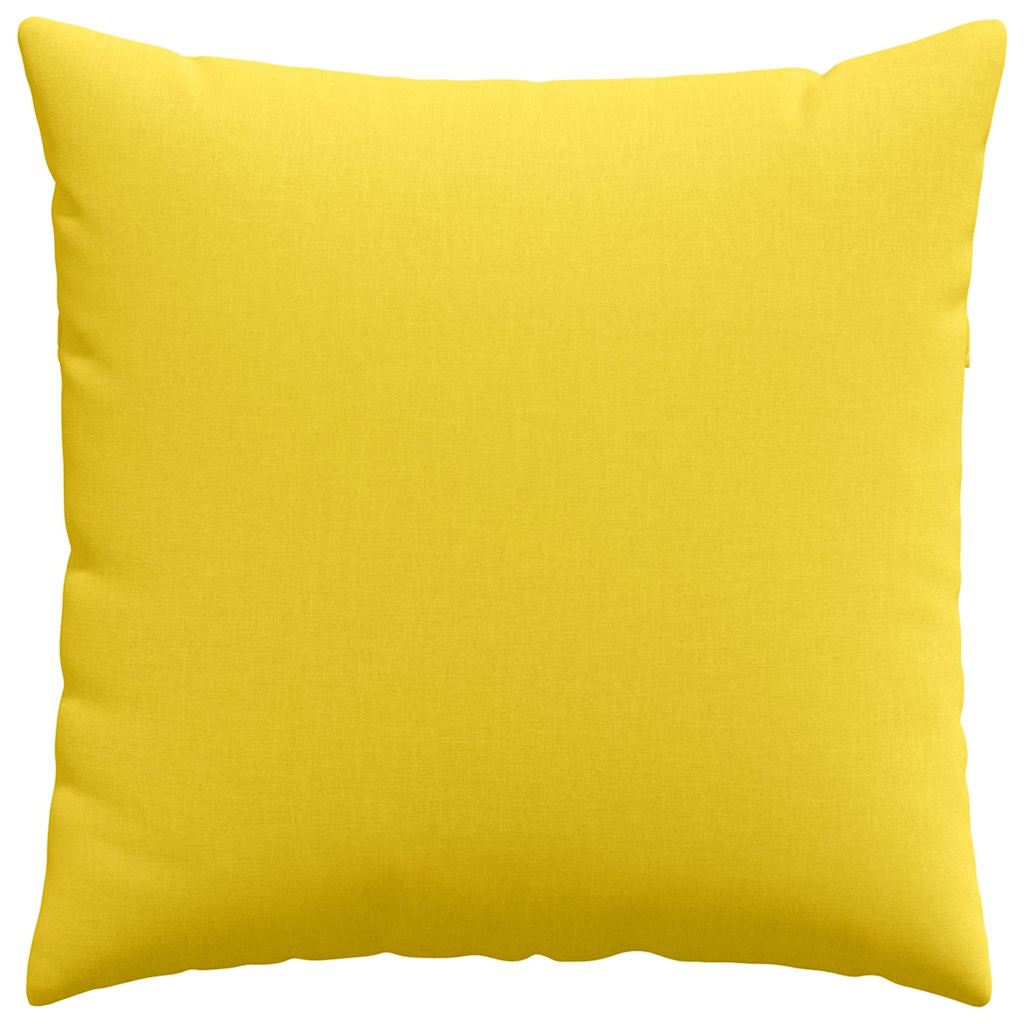 Cuscini da Divano 2 pcs Giallo Chiaro 60 x 60 cm Tessuto