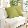 Cuscini da Divano 2 pcs Verde chiaro 60 x 60 cm Tessuto